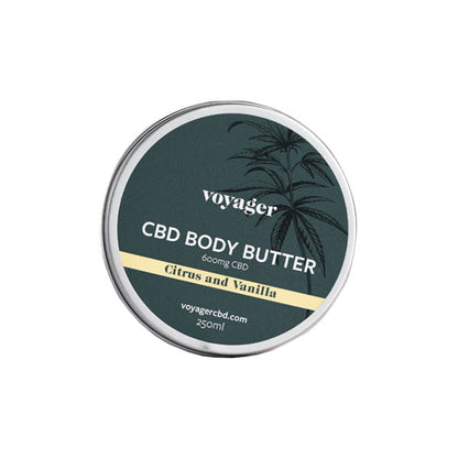 Voyager 600mg CBD Body Butter - 250ml