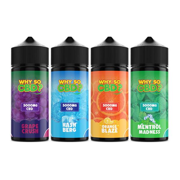 Why So CBD? 5000mg Full Spectrum CBD E-liquid 120ml