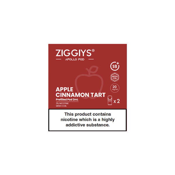 Ziggiys Apollo Pre-Filled Replacement Pods 2PCS 2ml