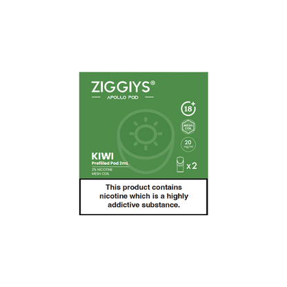 Ziggiys Apollo Pre-Filled Replacement Pods 2PCS 2ml