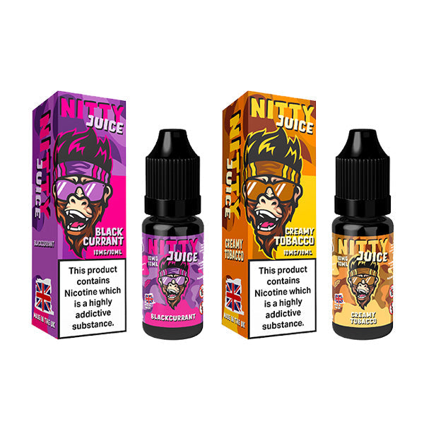 20mg Vapes Bars Nitty Juice Salts 10ml Nic Salt (50VG/50PG)