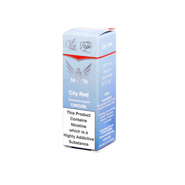 City Vape 12mg 10ml Flavoured E-liquid (30VG/70PG)