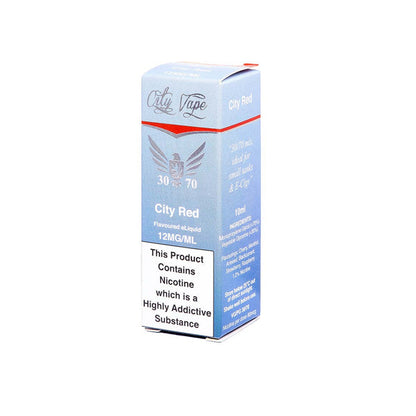 City Vape 12mg 10ml Flavoured E-liquid (30VG/70PG)