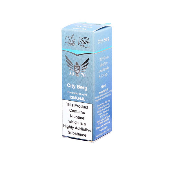 City Vape 12mg 10ml Flavoured E-liquid (30VG/70PG)