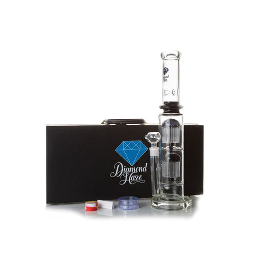 Diamond Haze Glass Bong with Suitcase Gift (Bong 3)