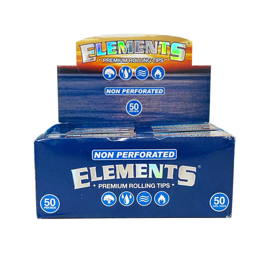 50 Elements Premium Rolling Tips - Non-Perforated