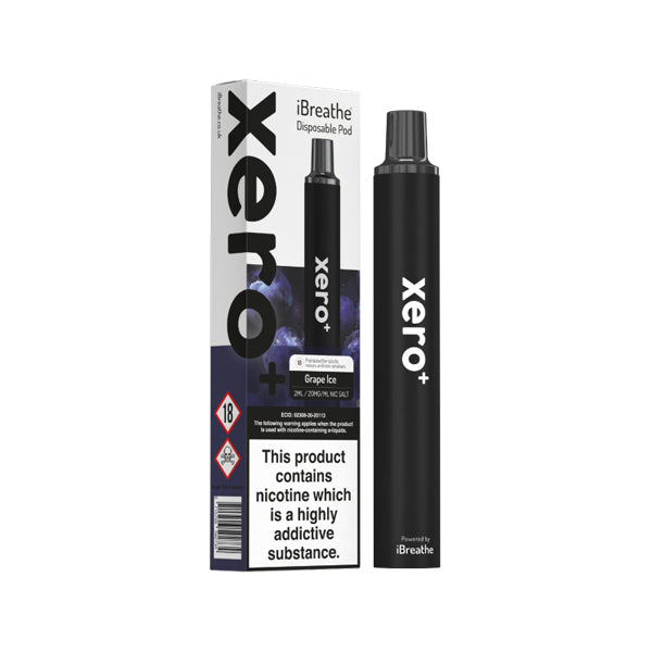 20mg iBreathe Xero+ Disposable Vape Pod 600 Puffs