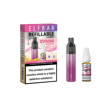 Elf Bar EV5000 Disposable Pod Kit + 20mg ElfLiq Salt